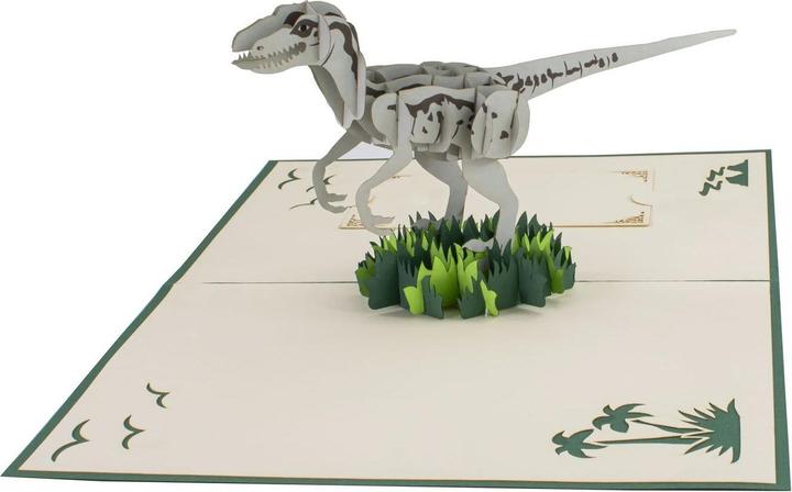 Actual product image Hervorragend 3D Pop-up Karte Dinosaurier grün (1 pcs.)