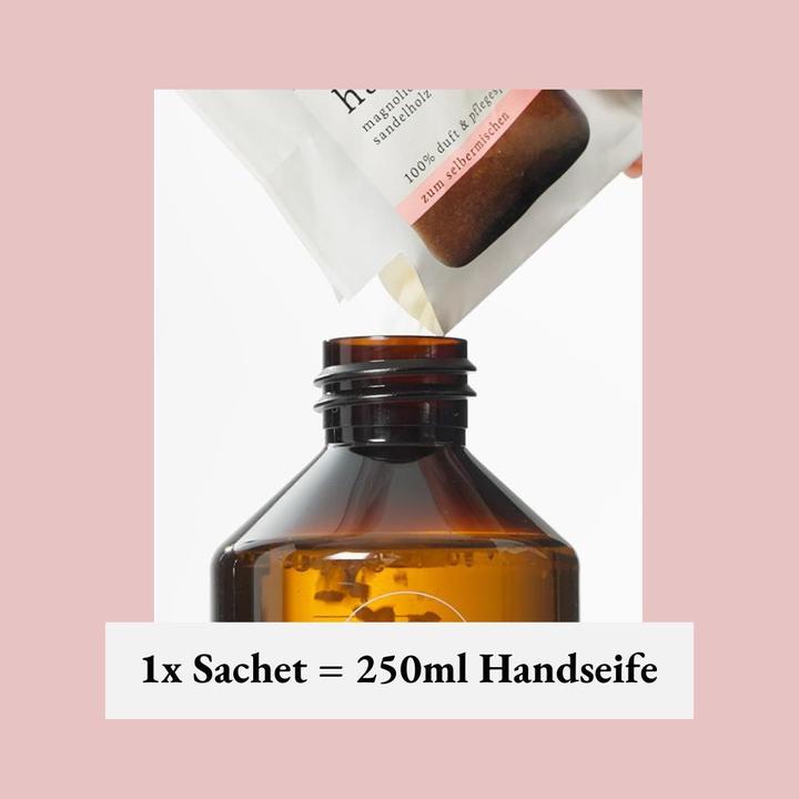 Image du produit we:care2 Kennenlern-Set, Handseife-Granulat, Magnolie-Sandelholz (Recharges, 250 ml)