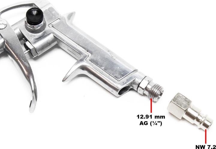 Produktbild Wiltec Reifenfüllpistole Reifenfüller Druckluftpistole 0-16 bar Druckprüfer