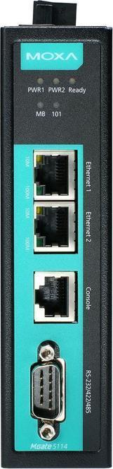 Immagine prodotto Moxa MGATE 5114-T - Gateway Modbus IEC101 a IEC104 a 1 porta, temperatura operativa da -40 a 75C