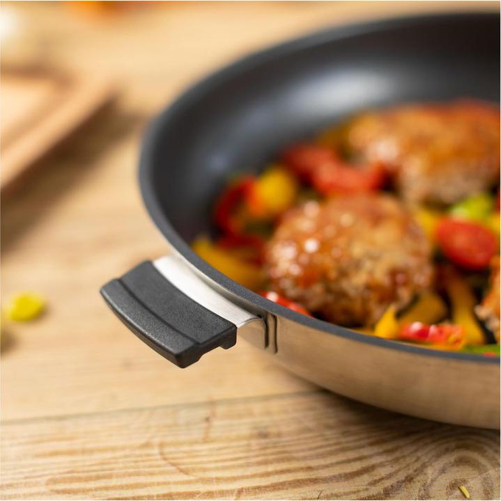 Actual product image Kuhn Rikon SMART & COMPACT Frying Pan Ø 24 cm (24 cm, Frying pan, Stainless steel)