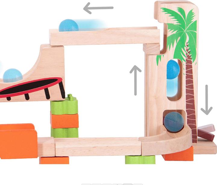 Produktbild Wonderworld Holz-Kugelbahn zum Aufklappen