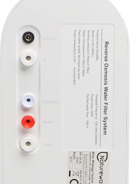 Immagine prodotto Naturewater NW-3-800ROL Osmosi inversa a 3 stadi 2,0 l/min con LED di stato