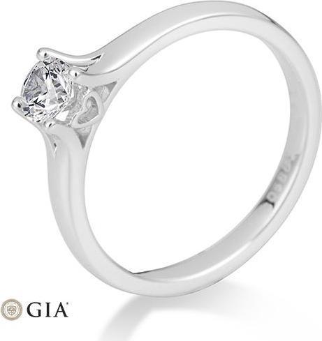 Actual product image Breuning 4 prong set from 0.40 ct. (55, 585/14 K Gold)