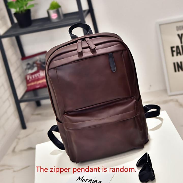 Produktbild Only-Bags.Store Lässiger Reiserucksack, Schüler-Schultasche, PU-Leder-Rucksack mit grosser Kapazität
