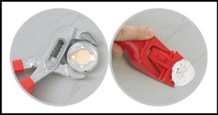 Actual product image Nie Wieder Bohren Floor door bumpers - never drill again (1 Piece, Ø 4.5 x 3 cm)