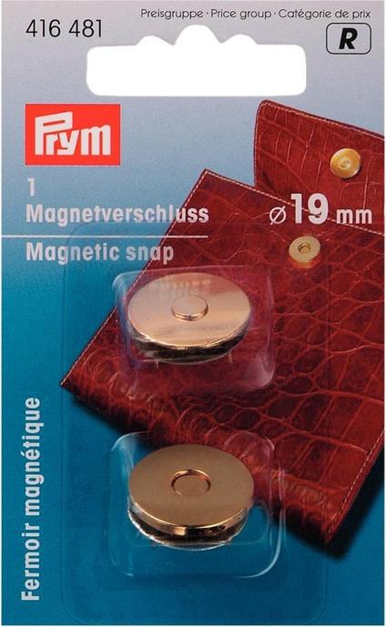 Produktbild Prym Magnet-Verschluss, gold 19 mm, Karte