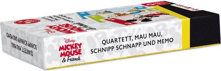 Actual product image ASS Altenburg 22501530 - Disney Mickey & Friends: Quartet 4 in 1, for 2-4 Players, from 4 Years (English)