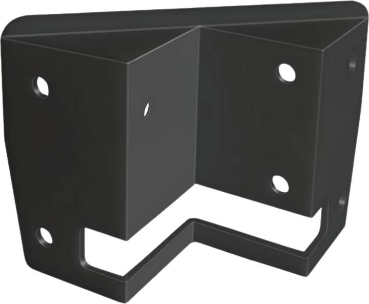 Image du produit Luxula Eckwandhalterung für Fluter LX400190, 191, 192, 193, schwarz