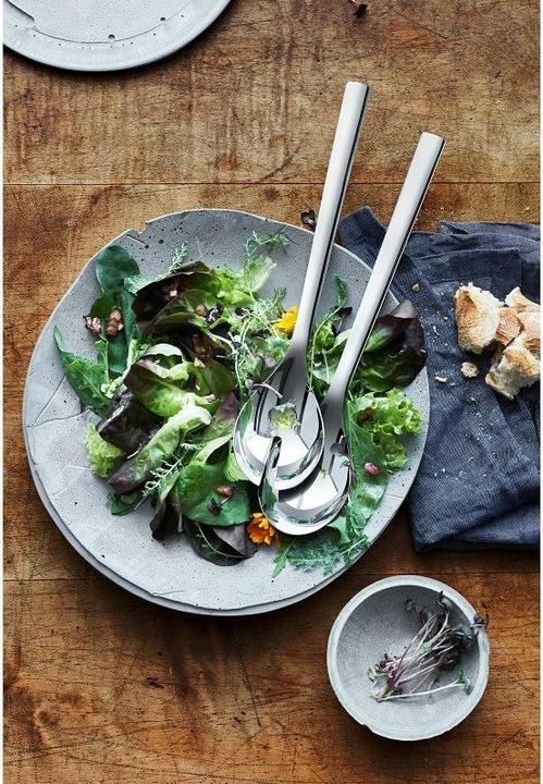 Productafbeelding WMF Saladeservers Serveerbestek 30cm Nuova roestvrij staal 18/10 gepolijst (Salade servers)