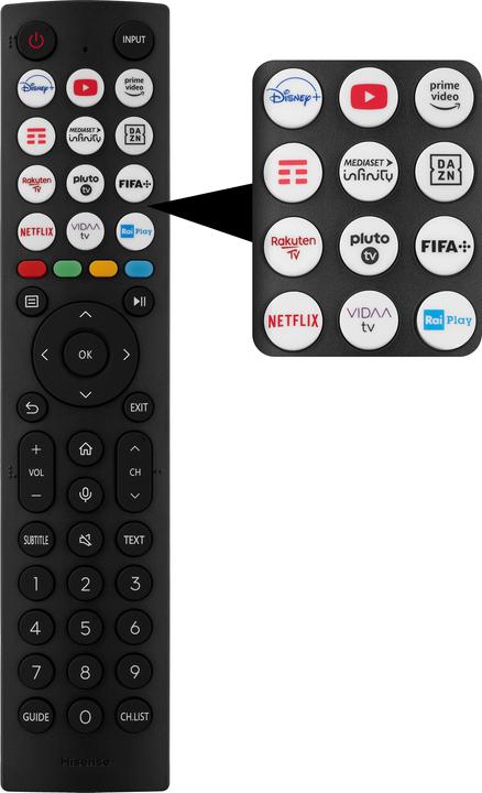 Image du produit Hisense TV 55A6K (55", LED, 4K, 2023)