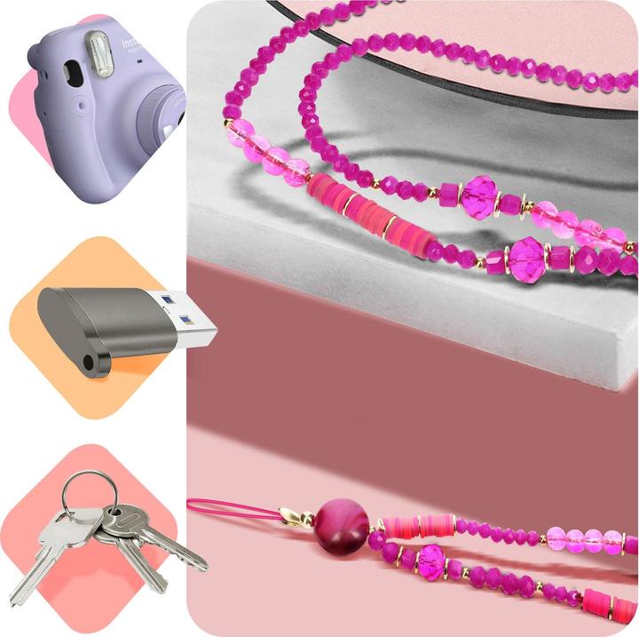 Image du produit Avizar Chaîne pour téléphone portable Heishi Perles