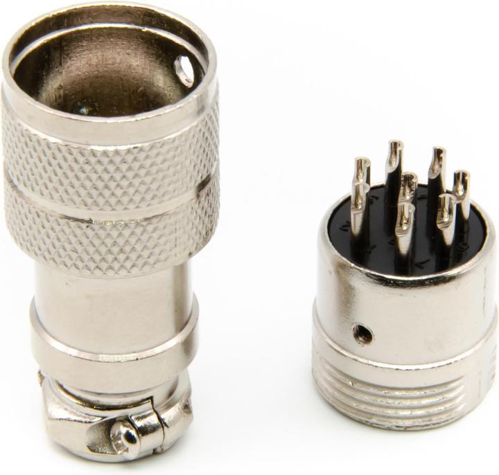 Image du produit Purecrea GX16-8P Connecteur mâle 16mm pour montage de câble