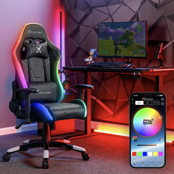 Immagine prodotto X Rocker Sedia da gioco eSports compatta RVB Agility JR Noire/Grise