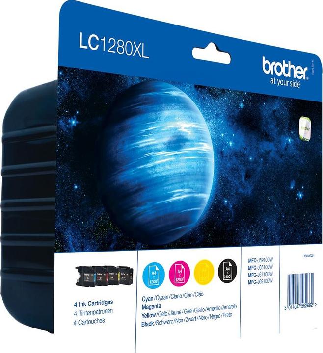 Produktbild Brother LC-1280XLVALBP Value Pack (M, BK, Y, C)