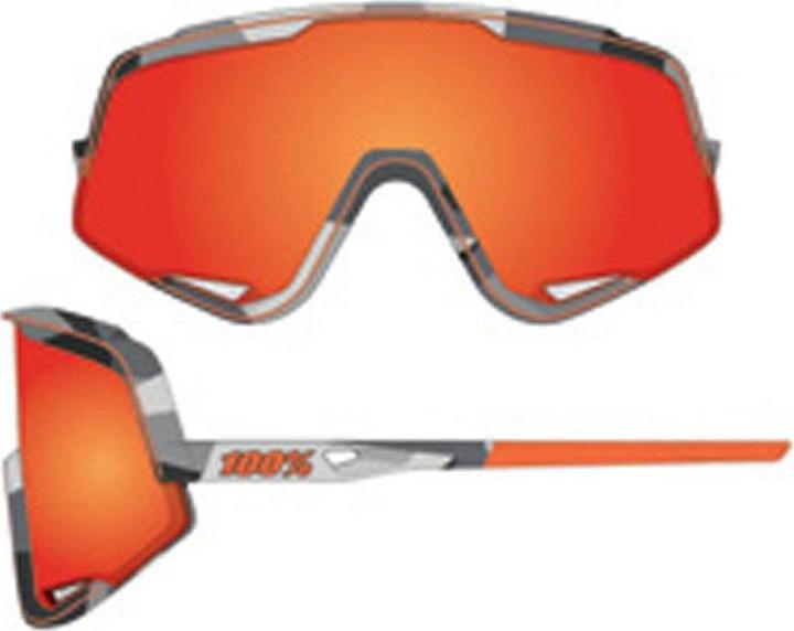 Produktbild 100% Brille Glendale Soft Tact (Soft Tact grey Camo, Hiper Red)