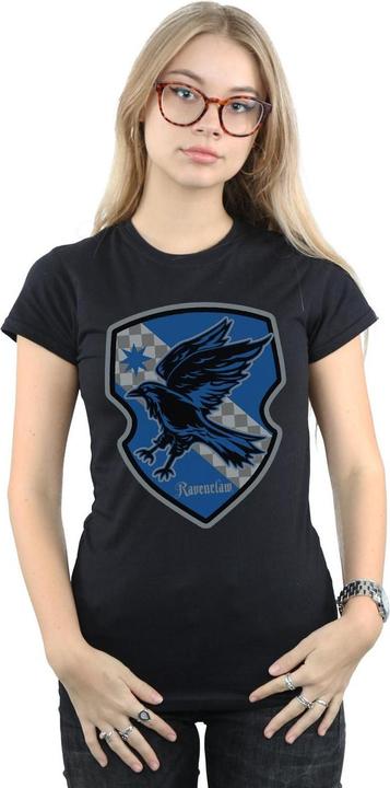 Actual product image Womens/Ladies Ravenclaw Crest Flat Cotton T-Shirt (XXL)