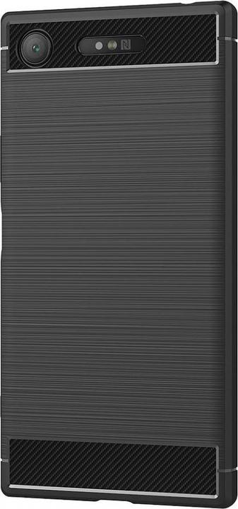 Produktbild Screenguard Sony Xperia XZ1 Hülle Carbon Brushed Soft TPU (Sony Xperia XZ1)