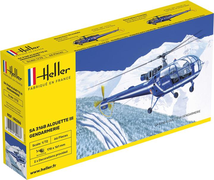 Immagine prodotto Heller SA 316 Alouette III Gendarmeria