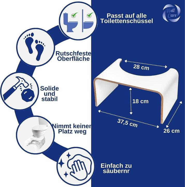 Image du produit Well Care Tabouret de toilette physiologique