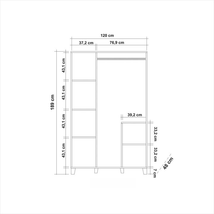 Immagine prodotto Homitis Skye (120 x 48 x 189 cm)