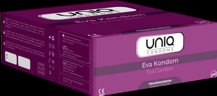 Uniq Eva Condom Kondomslip - 50 Stück, Latexfrei, Ultra-dünn, Vegan (50 Stk.)