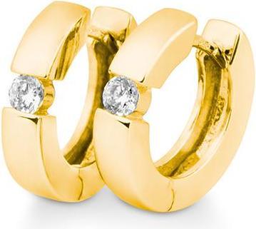 Actual product image Breuning Creoles - BRILL. 0,20 Ct. H/si (750/18 K Gold)
