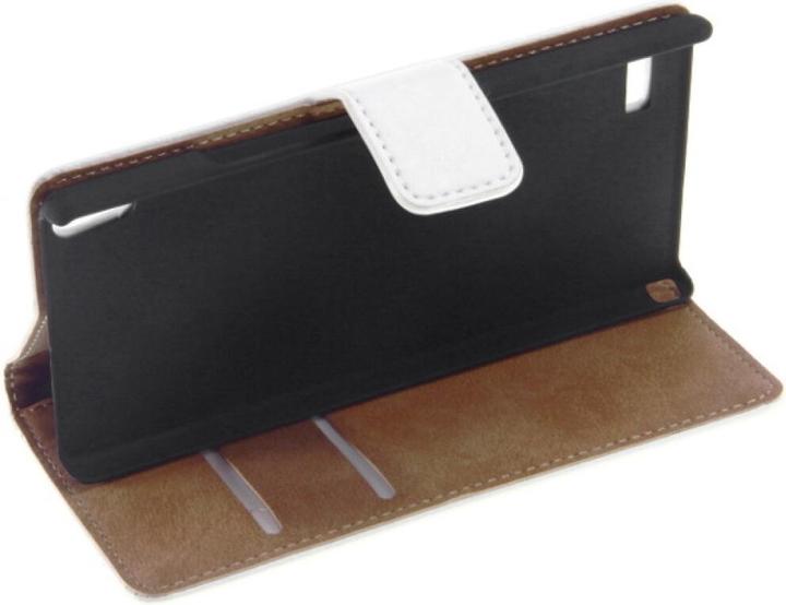 Produktbild OEM Slim Leather Book Case for Huawei P6 - white 4250710543212 (Huawei Ascend P6)