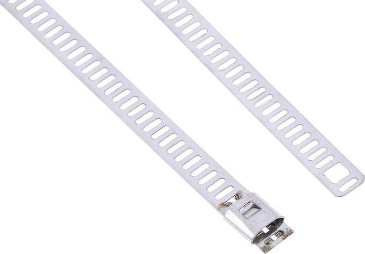 Image du produit Rs Pro Collier de serrage en acier inoxydable 300x7mm (Serre-câbles métalliques, 300 mm, 100 pcs)