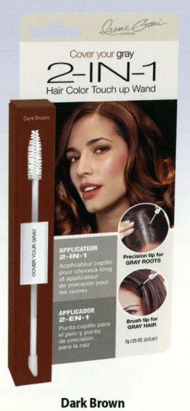 Cover Your Gray Hair Color Touch up Wand 2in1 Dunkelbraun 7 g (Dunkelbraun)