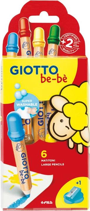 Image du produit Giotto Crayons de couleur be-bé Jumbo Multicolore (Multicolore, 6 x)