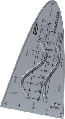 Image du produit Herlitz Parabole unitaire, transparente, plastique (122 mm)