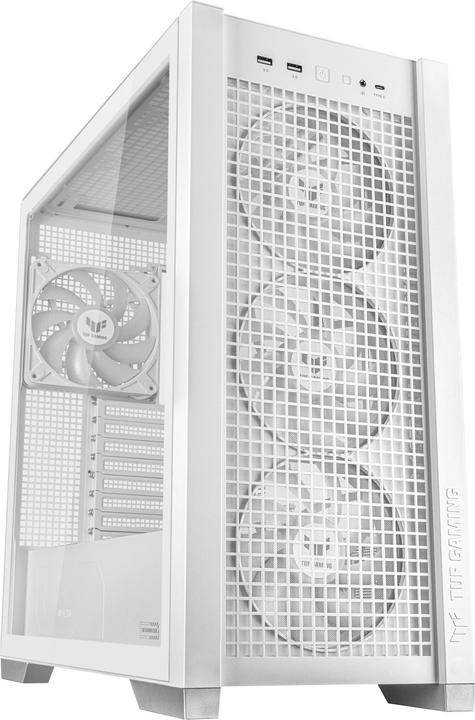 Actual product image ASUS TUF Gaming GT302 TG ARGB White (ATX, mATX, Mini-ITX)