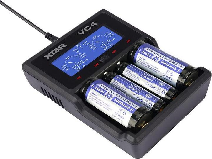 Actual product image Xtar VC4 (1 pcs., C, AAAA, AAA, A, AA, D, Chargers without battery)