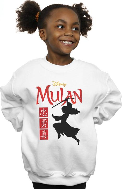 Produktbild Disney Mulan Movie Warrior Silhouette Sweatshirt Mädchen (152, 158)