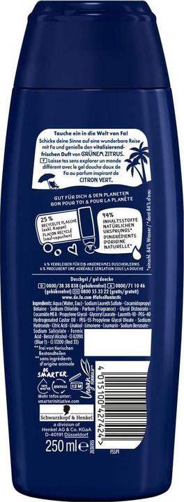 Produktbild Fa 5xDusche 250ml Sport (250 ml)