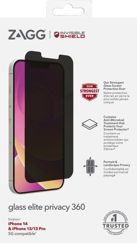 Immagine prodotto Zagg Vetro Elite Privacy 360 Iphone (1 Pezzo/i, Apple iPhone 13, Apple iPhone 13 Pro)