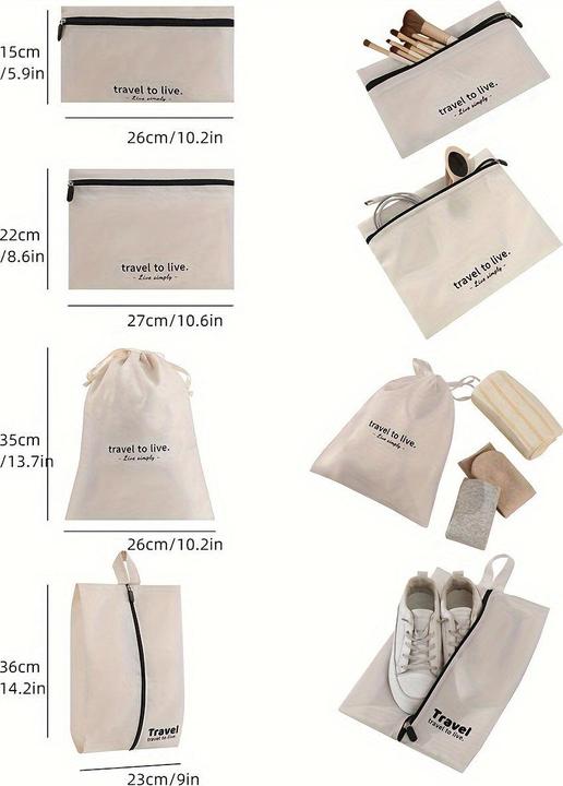 Actual product image Only-Bags.Store 7 pieces packing cubes for suitcases, lightweight luggage packing organiser, compression storage
