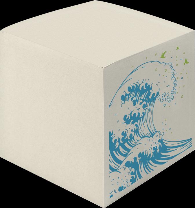 Produktbild Herlitz Notizzettel Welle Block à 900 Blatt, Grau (9 x 9 x 9 cm)