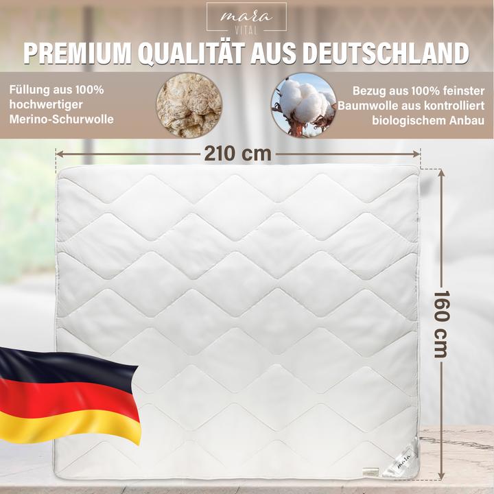 Image du produit Mara Vital Couverture en laine vierge (1 g, 200 x 210 cm)