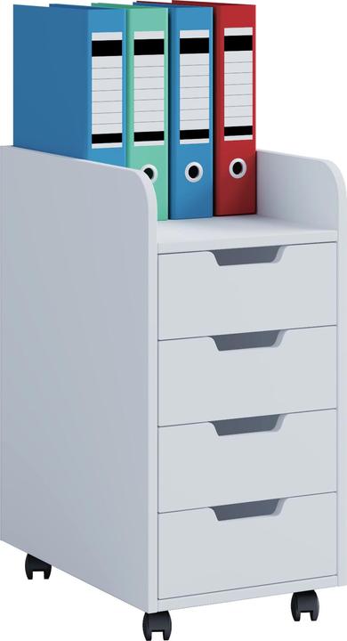 Produktbild VCM Holz Büroschrank Rollcontainer Konal Mini mit Schublade (33 x 40 cm)