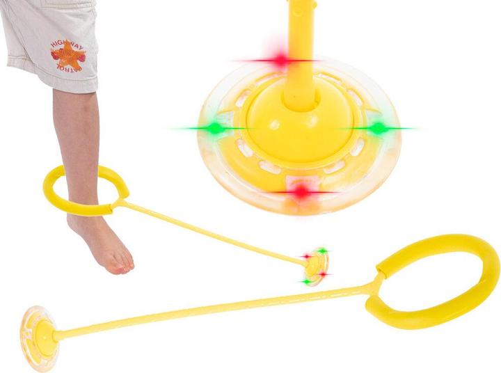 Produktbild Ikonka Bein Hula-Hoop-Springseil Ball leuchtende LED gelb