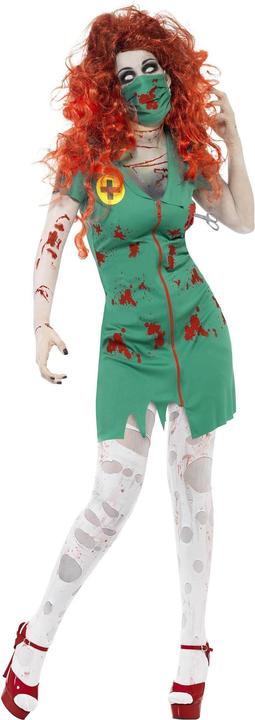 Produktbild Smiffys Zombie OP-Schwester - Kostüm für Halloween Fasching (S)