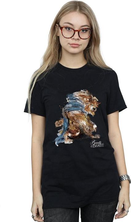 Immagine prodotto Disney Beauty And The Beast Beast Sketch Maglietta Ampia Donna (XL)