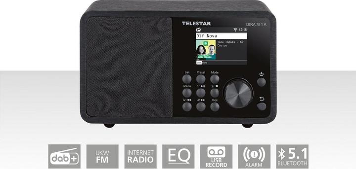 Actual product image Telestar Dira M 1 A (FM, DAB+, VHF, Web radio, Wi-Fi, Bluetooth)