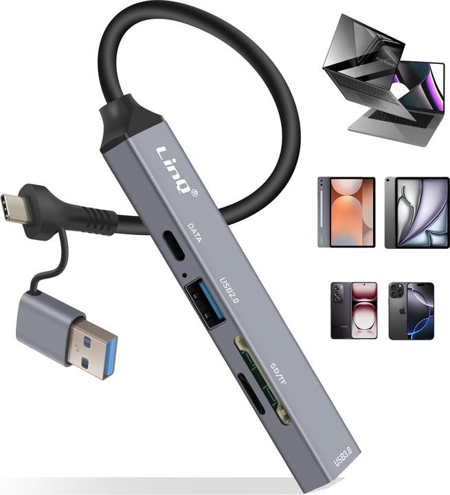 Actual product image LinQ IT7944 USB-C hub (USB-C)