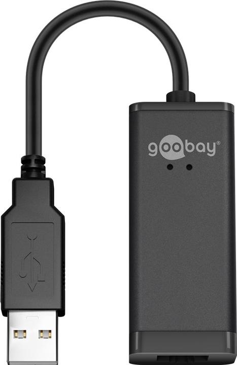 Immagine prodotto Goobay USB 2.0 Fast Ethernet Network Converter, Nero, 0.1 m (0.10 m)