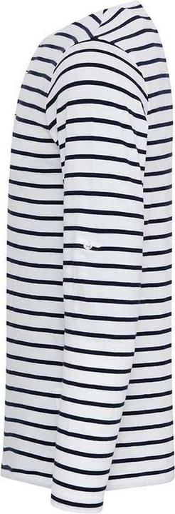Actual product image Premier Mens Long John Stripe Roll Sleeve T-Shirt (S)