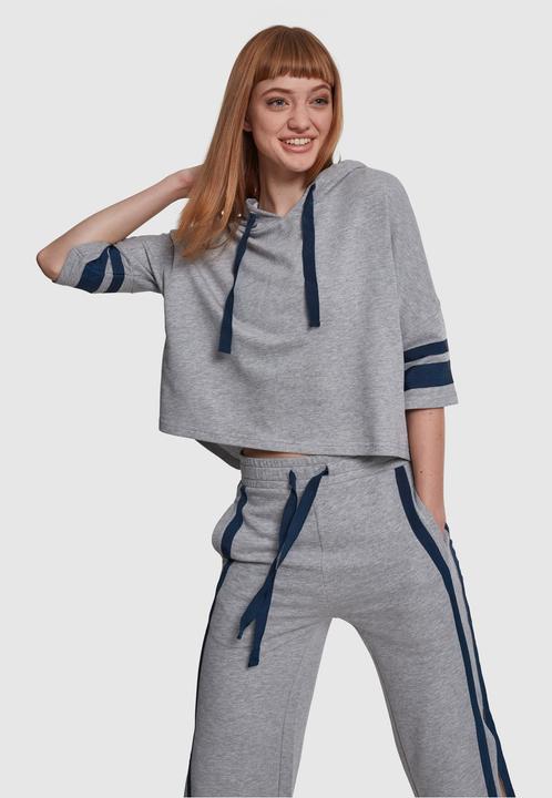 Actual product image Urban Classics Ladies Taped Short Sleeve Hoody (XS)