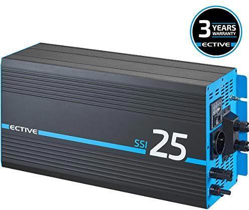Immagine prodotto Ective Inverter 2500W da 24V a 230V Pure Sine SSI 25 con regolatore di carica MPPT